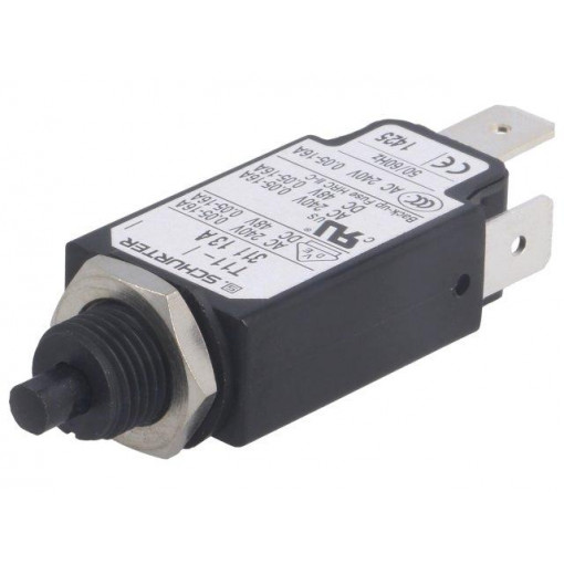 4400.0512; Circuit breaker; Urated: 240VAC; 48VDC; 13A; SPST; Poles: 1; screw; SCHURTER