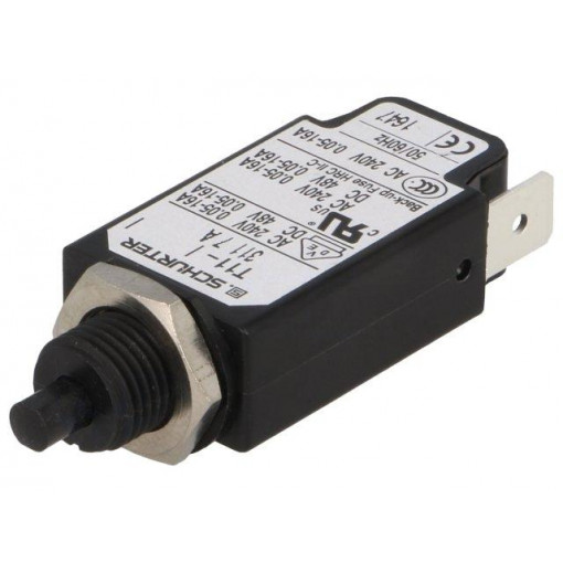 4400.0191; Circuit breaker; Urated: 240VAC; 48VDC; 7A; SPST; Poles: 1; screw; SCHURTER