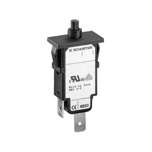 4400.0024; Circuit breaker; Urated: 240VAC; 48VDC; 3A; SPST; Poles: 1; SNAP-IN; SCHURTER