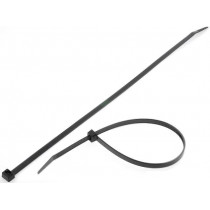 111-12010; Cable tie; L: 390mm; W: 7.6mm; polyamide; 535N; black; Ømax: 100mm; HELLERMANNTYTON