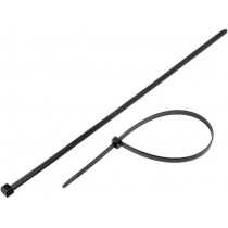111-12060; Cable tie; L: 390mm; W: 7.6mm; polyamide; 535N; black; Ømax: 100mm; HELLERMANNTYTON