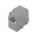 H10B-TS-M25; Enclosure: for HDC connectors; HDC; size 4; M25; Pitch: 57x27mm; TE Connectivity