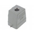 H6B-TG-M20; Enclosure: for HDC connectors; HDC; size 3; Locking: for latch; TE Connectivity