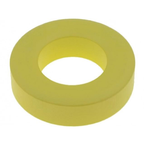 T150-26; Ferrite: toroidal; L: 11.1mm; Øint: 21.5mm; Øout: 38.4mm; 96nH; MICROMETALS