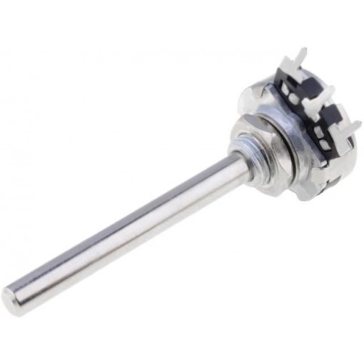 T16SH-M04N502A2020MTA; Potentiometer: shaft; single turn; 5kΩ; 200mW; THT; 4mm; metal; mono; PIHER