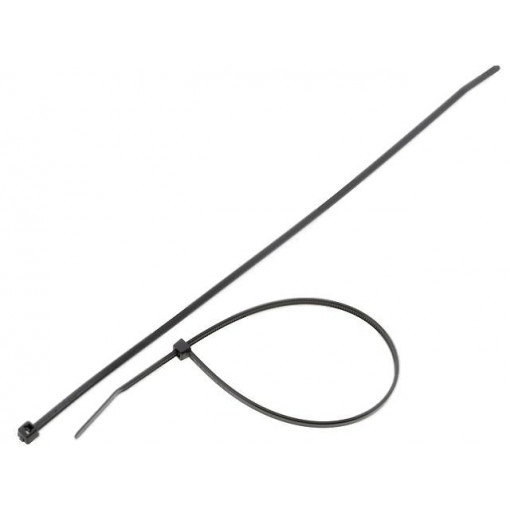 111-02160; Cable tie; L: 205mm; W: 2.5mm; polyamide; 80N; black; Ømax: 55mm; HELLERMANNTYTON