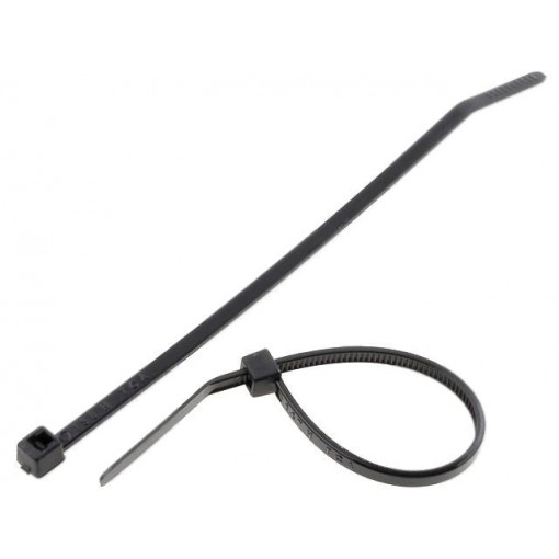 111-01950; Cable tie; L: 100mm; W: 2.5mm; polyamide; 80N; black; Ømax: 22mm; HELLERMANNTYTON 111-01950; Cable tie; L: 100mm; W: 2.5mm; polyamide; 80N; black; Ømax: 22mm; HELLERMANNTYTON