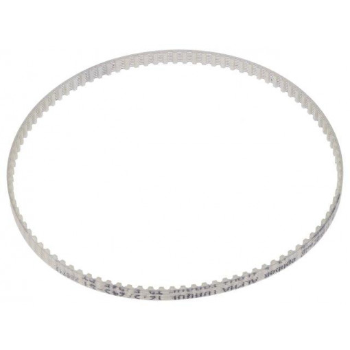 T2,5 245      477ZA; Timing belt; T2.5; W: 4mm; H: 1.3mm; Lw: 245mm; Tooth height: 0.7mm; OPTIBELT