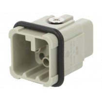 HD-008-M; Connector: HDC; male; HD; PIN: 8; size 1; w/o contacts; 10A; 50V; TE Connectivity HD-008-M; Connector: HDC; male; HD; PIN: 8; size 1; w/o contacts; 10A; 50V; TE Connectivity