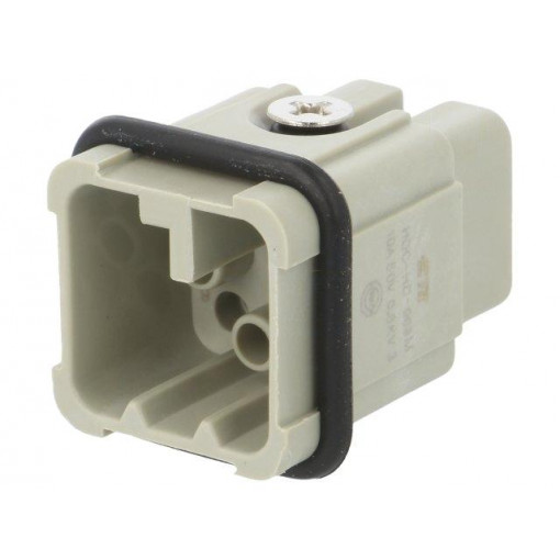 HD-008-M; Connector: HDC; male; HD; PIN: 8; size 1; w/o contacts; 10A; 50V; TE Connectivity HD-008-M; Connector: HDC; male; HD; PIN: 8; size 1; w/o contacts; 10A; 50V; TE Connectivity