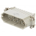 HD-025-M; Connector: HDC; male; HD; PIN: 25; 25+PE; size 5; w/o contacts; 10A; TE Connectivity