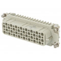HD-064-F; Connector: HDC; female; HD; PIN: 64; 64+PE; size 8; w/o contacts; 10A; TE Connectivity