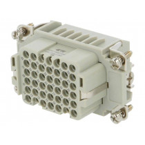 HDD-042-F; Connector: HDC; female; HDD; PIN: 42; 42+PE; size 4; w/o contacts; TE Connectivity
