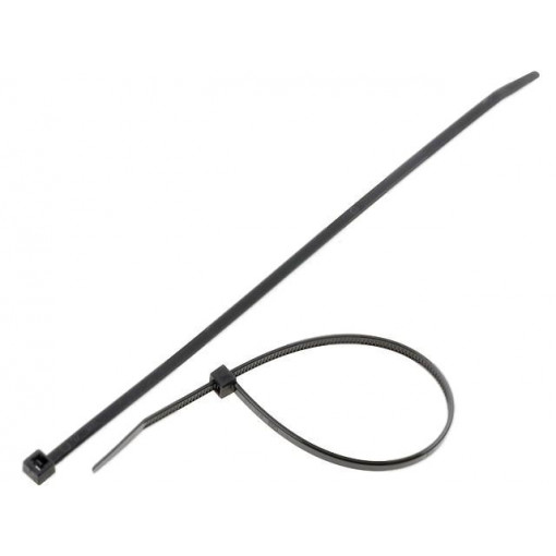 111-03410; Cable tie; L: 190mm; W: 3.5mm; polyamide; 135N; black; Ømax: 50mm; HELLERMANNTYTON