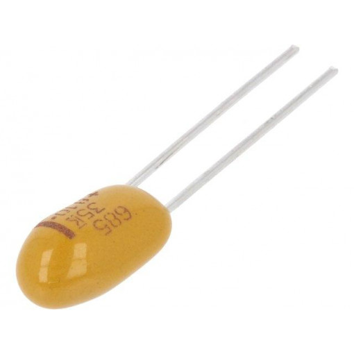 T350F685K035AT; Capacitor: tantalum; 6.8uF; 35VDC; THT; ±10%; -55÷125°C; 2.54mm; KEMET