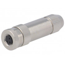 T4010019031-000; Connector: M8; female; PIN: 3; straight; shielded; for cable; plug; TE Connectivity
