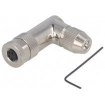 T4012019041-000; Connector: M8; female; PIN: 4; angled 90°; shielded; for cable; plug; TE Connectivity