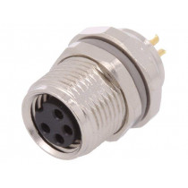 T4031017041-000; Connector: M8; female; PIN: 4; for panel mounting,front side nut; TE Connectivity