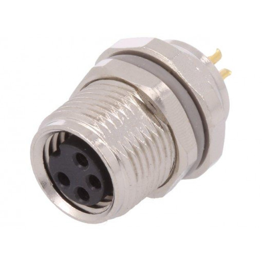 T4031017041-000; Connector: M8; female; PIN: 4; for panel mounting,front side nut; TE Connectivity