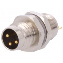 T4032014031-000; Connector: M8; male; PIN: 3; for panel mounting,rear side nut; TE Connectivity