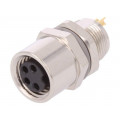 T4033014041-000; Connector: M8; female; PIN: 4; for panel mounting,rear side nut; TE Connectivity