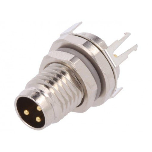 T4040034031-000; Connector: M8; male; PIN: 3; socket; IP67; 60V; 2.5÷4mm; TE Connectivity