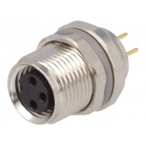 T4041017031-000; Connector: M8; female; PIN: 3; for panel mounting,front side nut; TE Connectivity