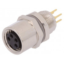 T4043014041-000; Connector: M8; female; PIN: 4; for panel mounting,rear side nut; TE Connectivity