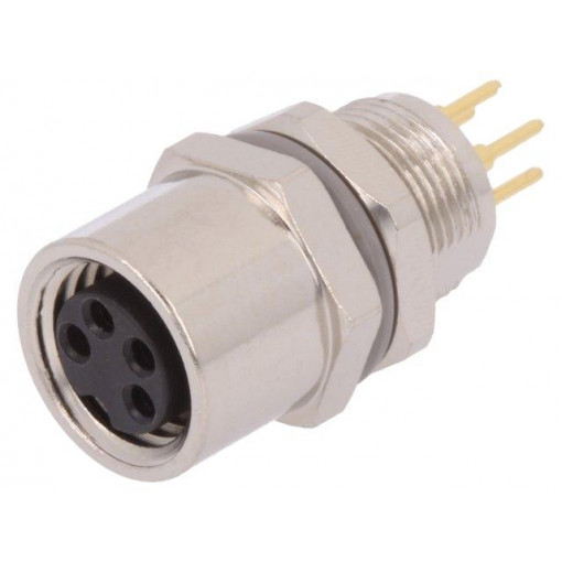 T4043014041-000; Connector: M8; female; PIN: 4; for panel mounting,rear side nut; TE Connectivity