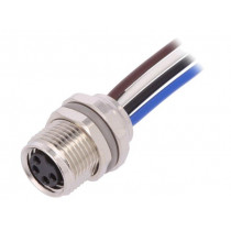 T4071017041-001; Connector: M8; 0.2m; female; PIN: 4; socket; IP67; 30V; TE Connectivity