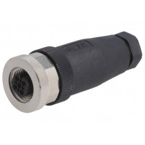 T4110001051-000; Plug; M12; PIN: 5; female; A code-DeviceNet / CANopen; for cable; TE Connectivity