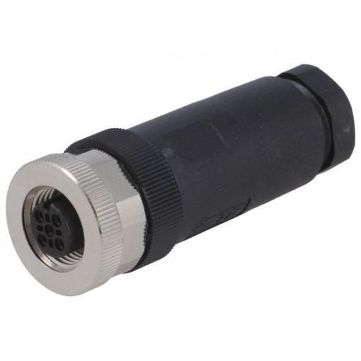 T4110002041-000; Plug; M12; PIN: 4; female; A code-DeviceNet / CANopen; for cable; TE Connectivity