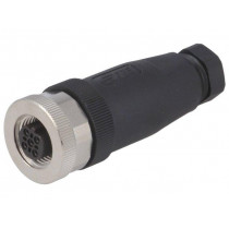 T4110401051-000; Plug; M12; PIN: 5; female; B code-Profibus; for cable; IP67; 60V; 4A; TE Connectivity