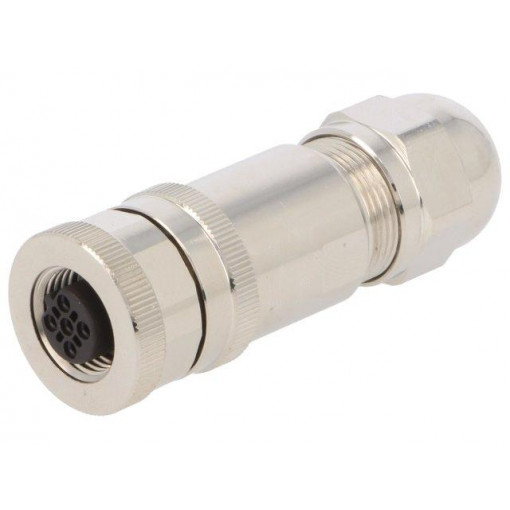 T4110411051-000; Plug; M12; PIN: 5; female; B code-Profibus; for cable; IP67; 60V; 4A; TE Connectivity