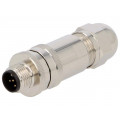 T4111011051-000; Plug; M12; PIN: 5; male; A code-DeviceNet / CANopen; for cable; TE Connectivity