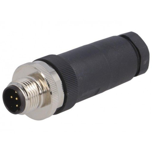 T4111402051-000; Plug; M12; PIN: 5; male; B code-Profibus; for cable; screw terminal; TE Connectivity