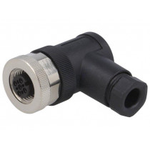 T4112001031-000; Plug; M12; PIN: 3; female; A code-DeviceNet / CANopen; for cable; TE Connectivity