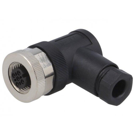 T4112001031-000; Plug; M12; PIN: 3; female; A code-DeviceNet / CANopen; for cable; TE Connectivity