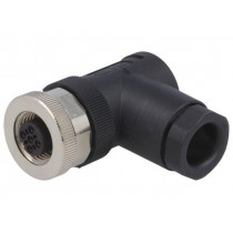 T4112002051-000; Plug; M12; PIN: 5; female; A code-DeviceNet / CANopen; for cable; TE Connectivity