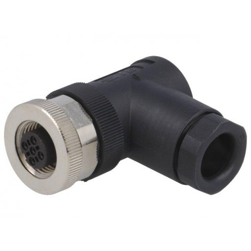 T4112002051-000; Plug; M12; PIN: 5; female; A code-DeviceNet / CANopen; for cable; TE Connectivity