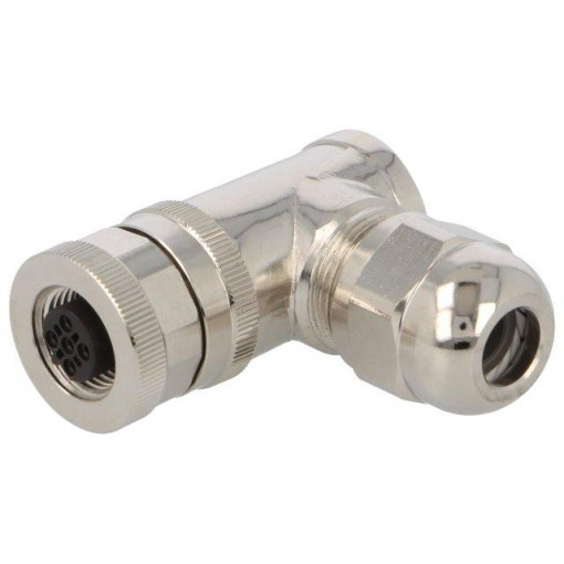 T4112412051-000; Plug; M12; PIN: 5; female; B code-Profibus; for cable; IP67; 60V; 4A; TE Connectivity