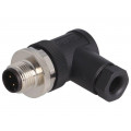 T4113001041-000; Plug; M12; PIN: 4; male; A code-DeviceNet / CANopen; for cable; TE Connectivity