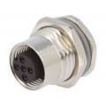 T4131012041-000; Socket; M12; PIN: 4; female; A code-DeviceNet / CANopen; soldering; TE Connectivity