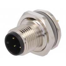 T4140012041-000; Socket; M12; PIN: 4; male; A code-DeviceNet / CANopen; THT; IP67; TE Connectivity