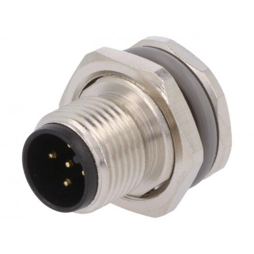 T4140012051-000; Socket; M12; PIN: 5; male; A code-DeviceNet / CANopen; THT; IP67; TE Connectivity
