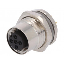 T4141012051-000; Socket; M12; PIN: 5; female; A code-DeviceNet / CANopen; THT; IP67; TE Connectivity