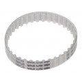 T5 180     1077ZA; Timing belt; T5; W: 10mm; H: 2.2mm; Lw: 180mm; Tooth height: 1.2mm; OPTIBELT