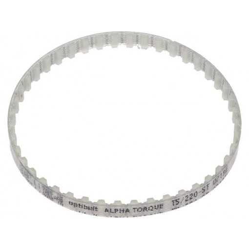T5 220      677ZA; Timing belt; T5; W: 6mm; H: 2.2mm; Lw: 220mm; Tooth height: 1.2mm; OPTIBELT