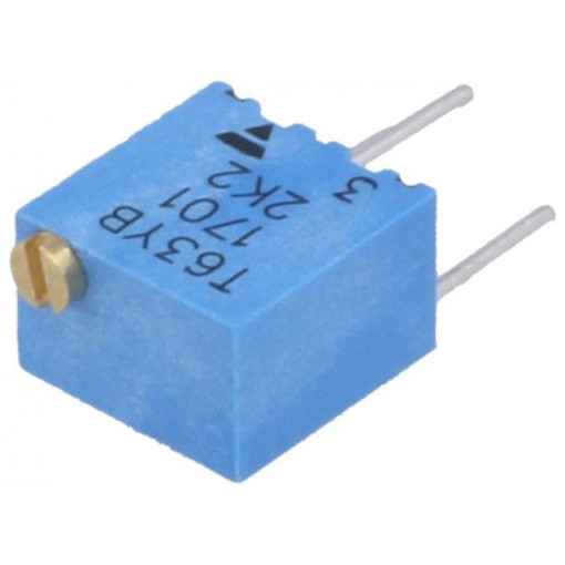 T63YB222KT20; Potentiometer: mounting; multiturn; 2.2kΩ; 250mW; ±10%; linear; VISHAY