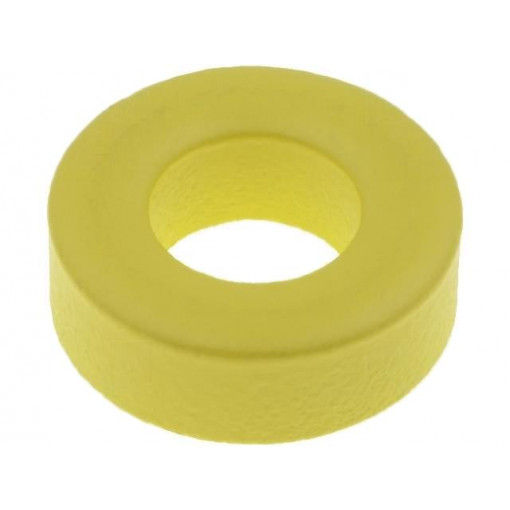 T68-26A; Ferrite: toroidal; L: 6.35mm; Øint: 9.4mm; Øout: 17.5mm; 58nH; MICROMETALS
